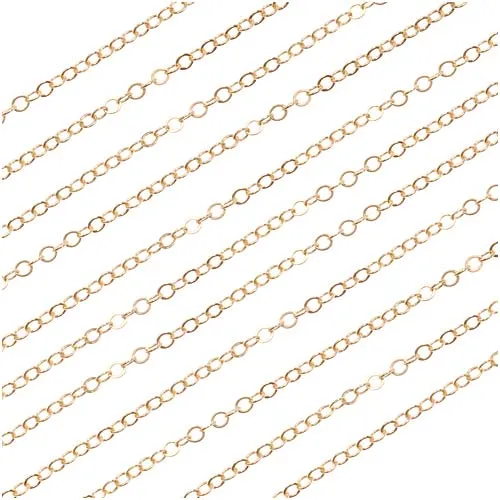 14/20 Gold FIlled Delicate Cable Chain 1.2mm, by the Foot