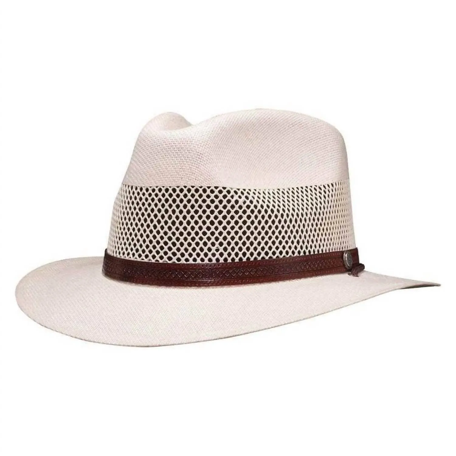 American Hat Makers - Men's Milan Straw Fedora Hat