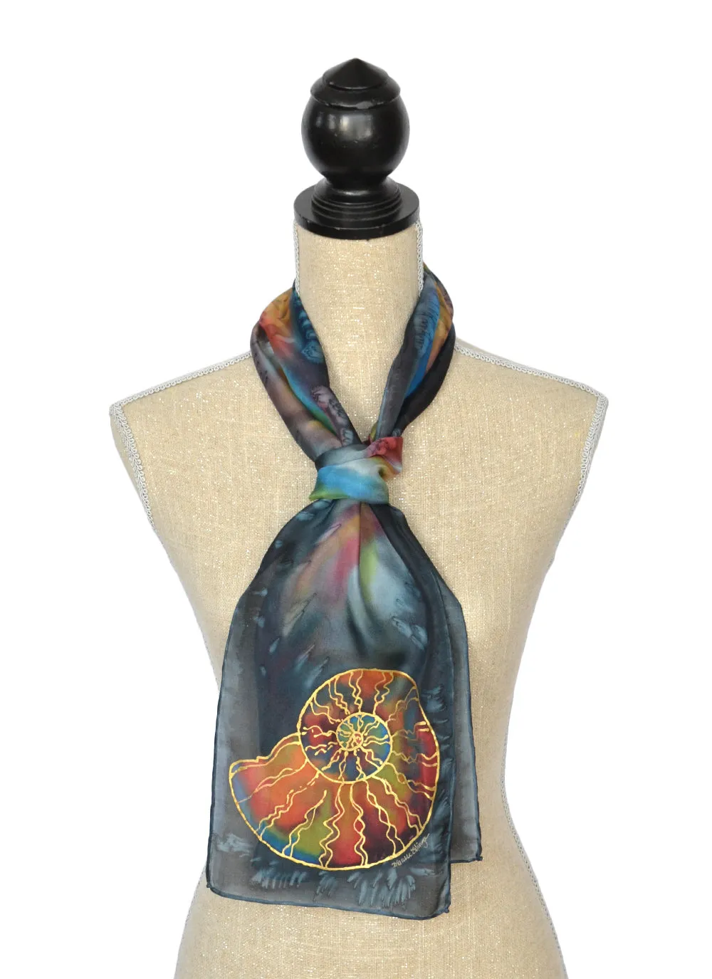 Ammonite Scarf | 8" x 54"