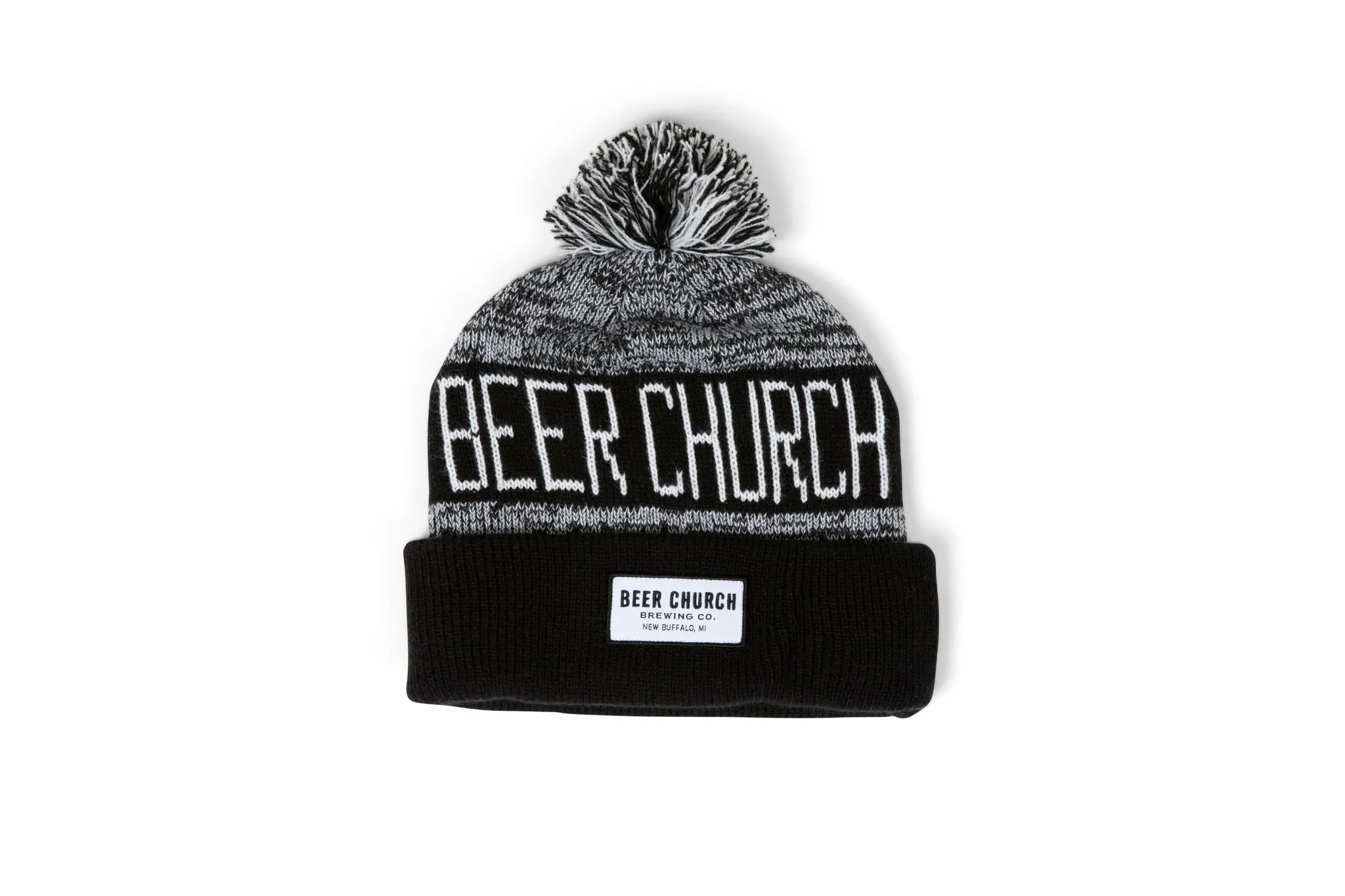 Beer Church Knitted Beanie Hat with Pom | Brewery Beanies   Winter Hats