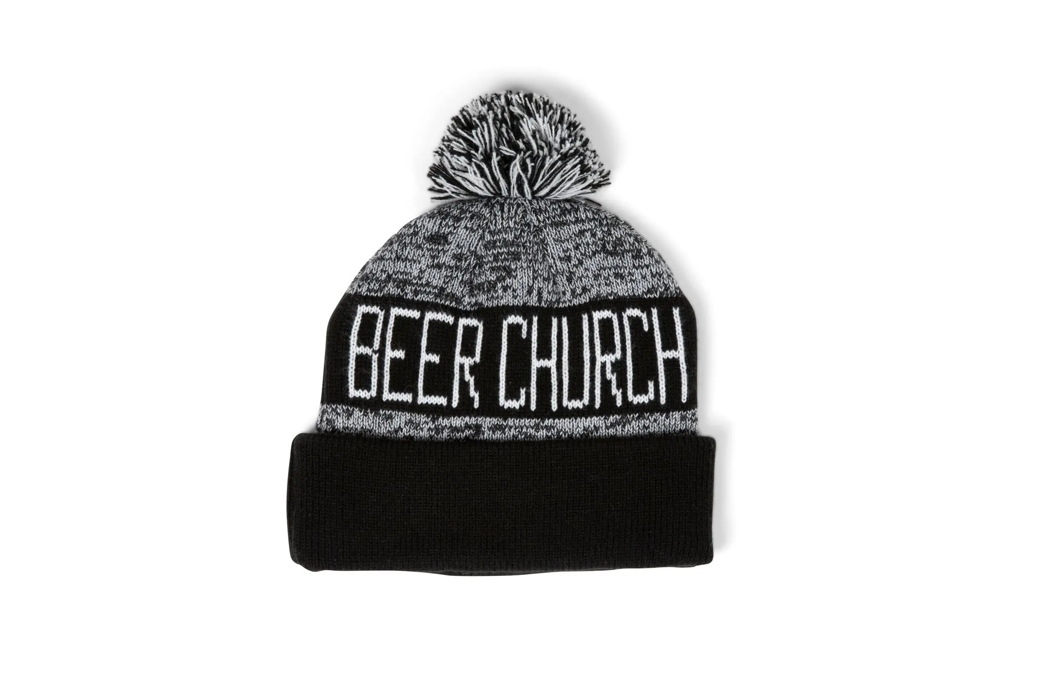 Beer Church Knitted Beanie Hat with Pom | Brewery Beanies   Winter Hats