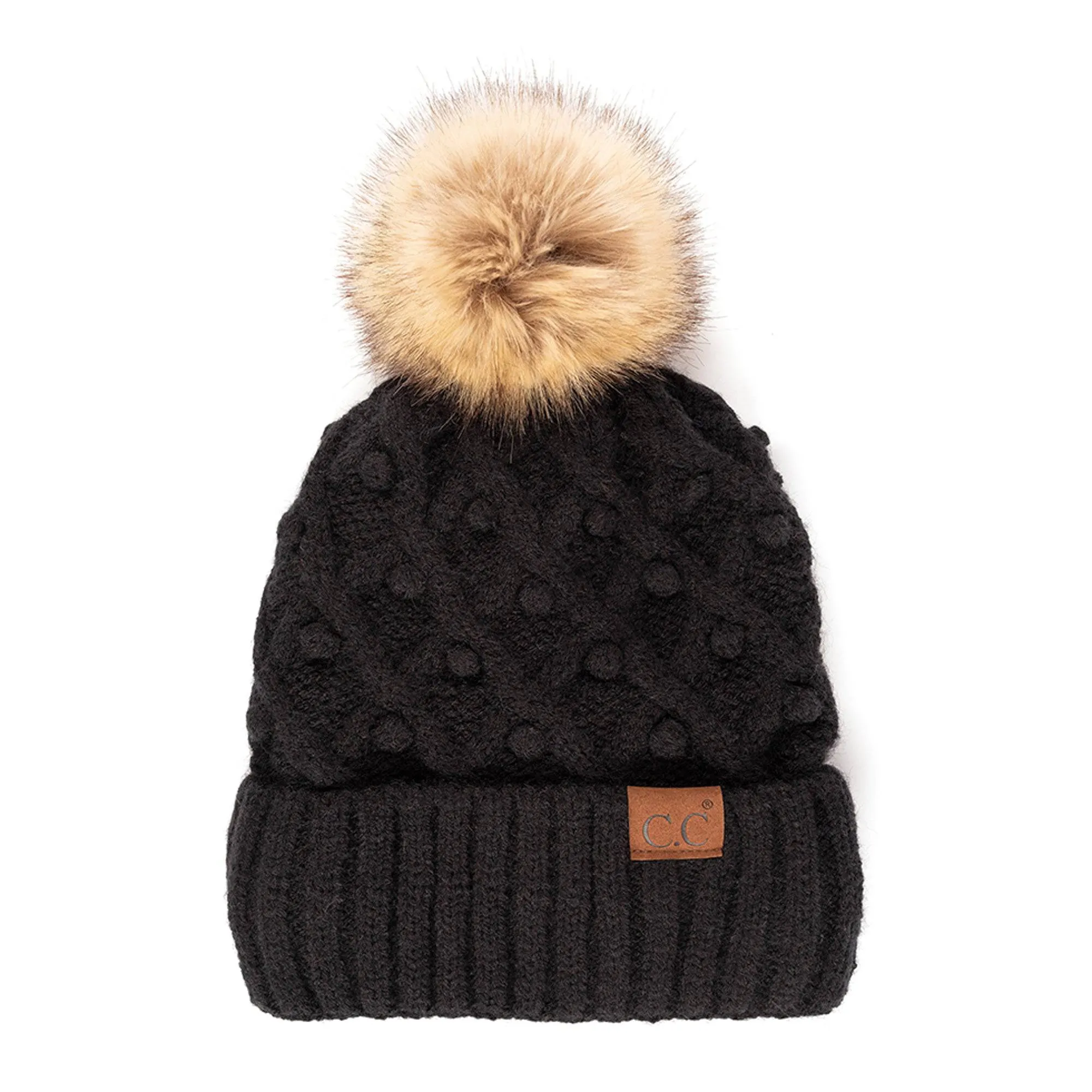 CC Kids and Adult Crafted Pom Detail Beanies Hats