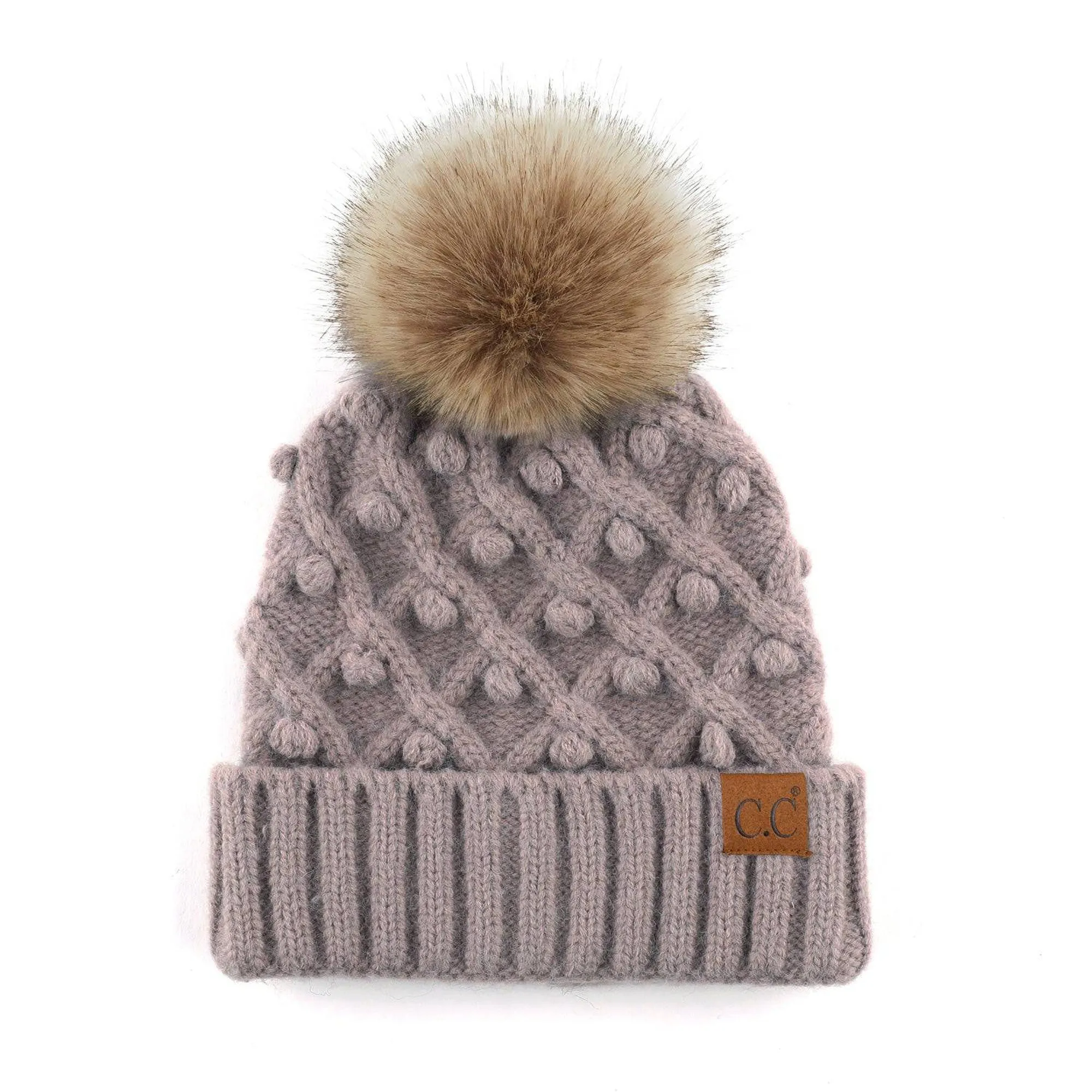 CC Kids and Adult Crafted Pom Detail Beanies Hats
