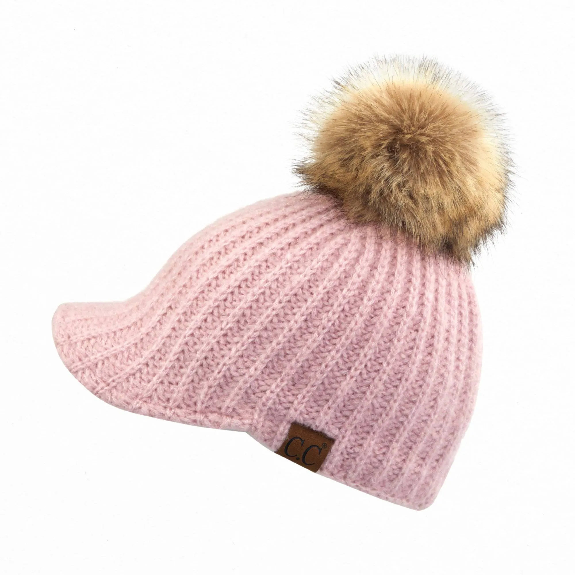 CC Knitted Kids Toddler to Kid 1T to 5T Pom Ball Cap Beanie