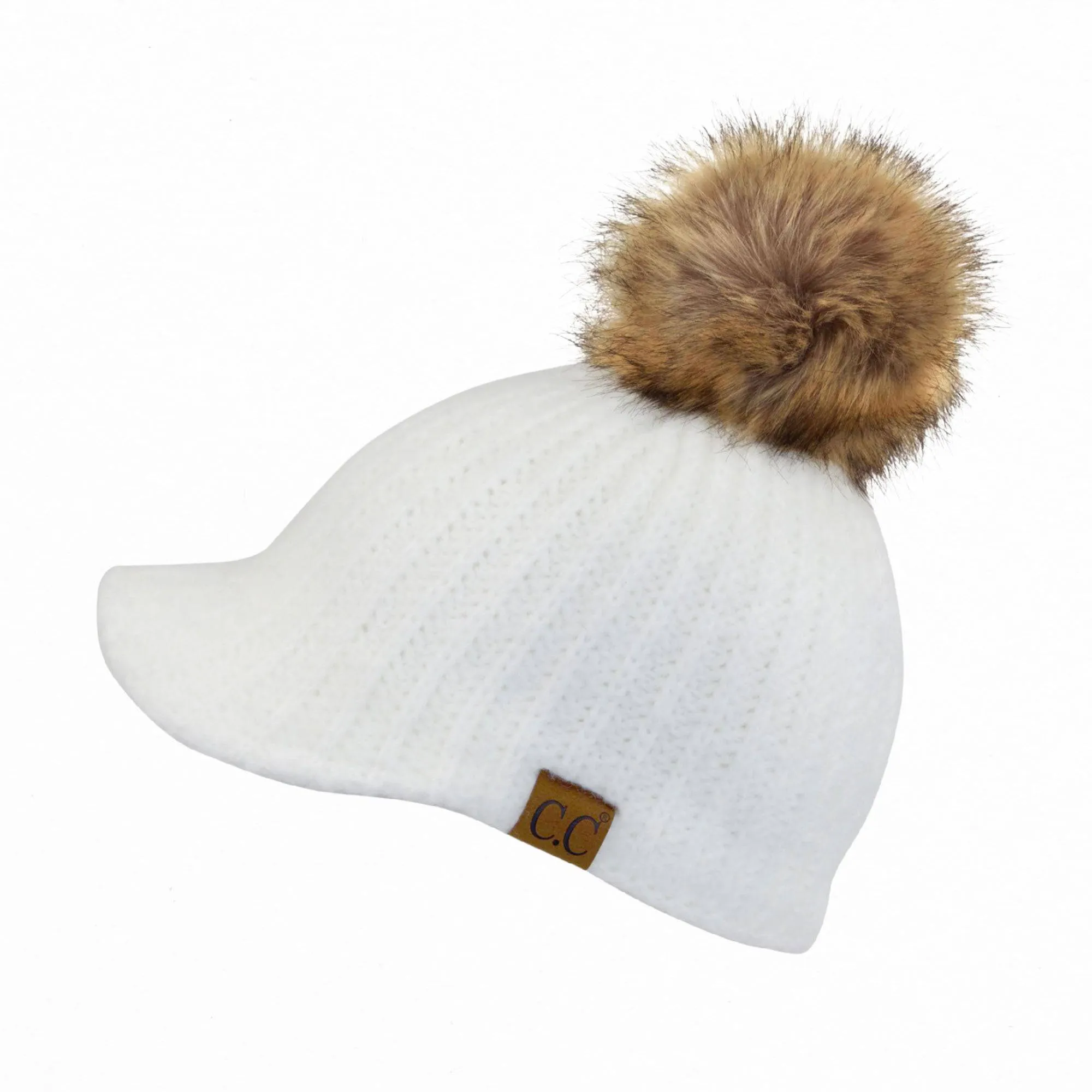 CC Knitted Kids Toddler to Kid 1T to 5T Pom Ball Cap Beanie