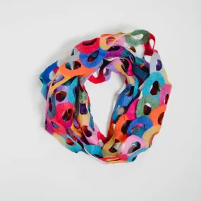 Colorful rings scarf