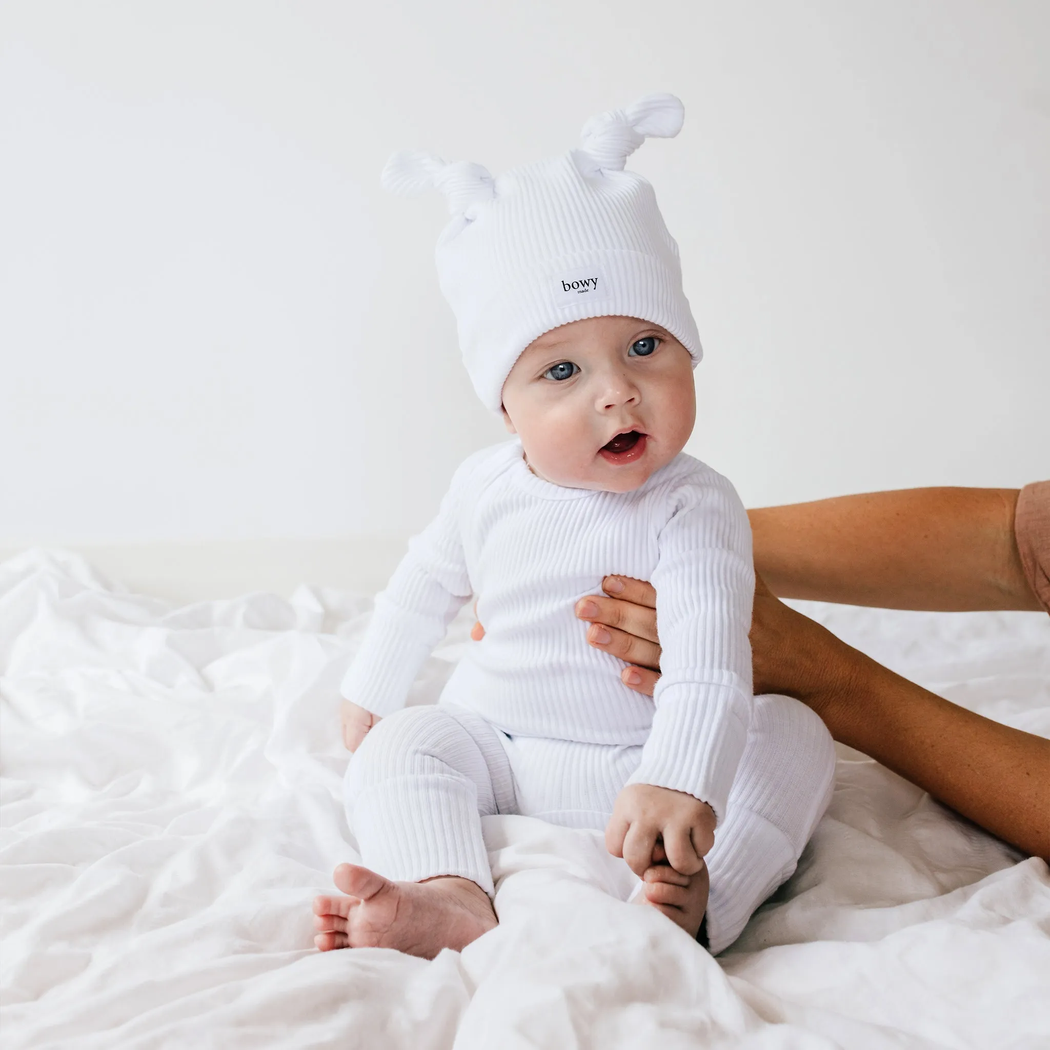 Double Knot Beanie - White