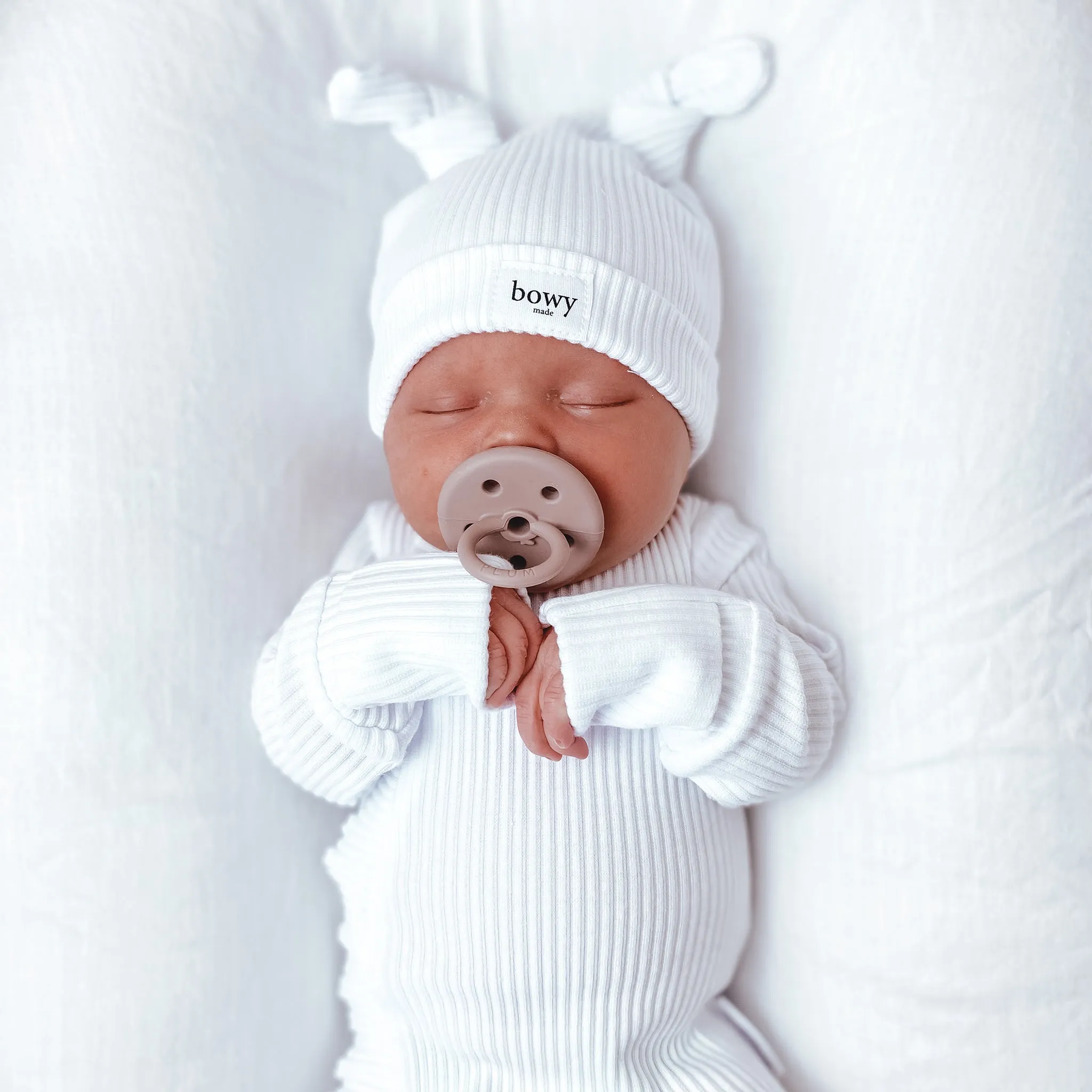 Double Knot Beanie - White