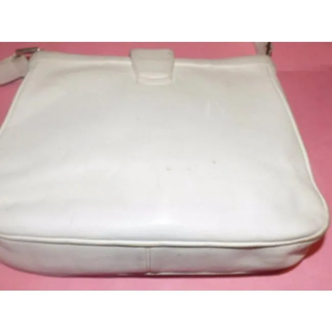 Gucci Vintage Pursesdesigner Purses White Leather Shoulder Bag