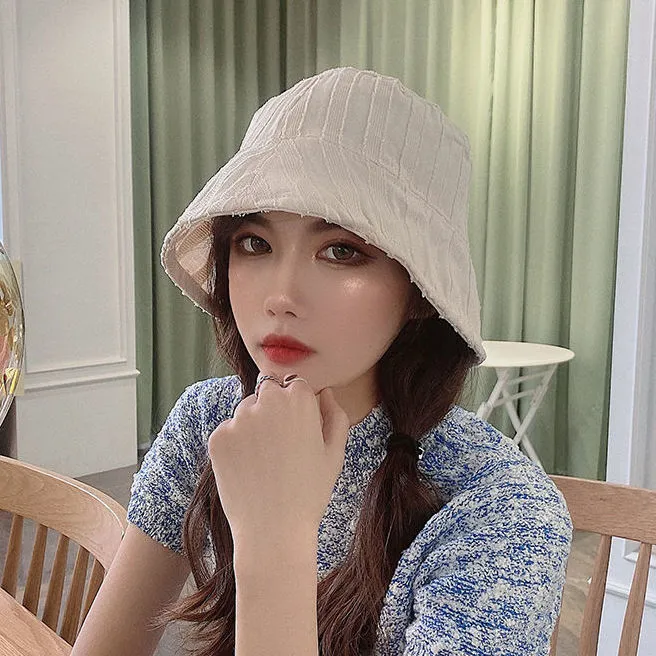 Hulianfu Bucket Hats Women Solid Simple Basic All-match Casual New Design Korean Fashion Sun Protection Streatwear Harajuku College Cozy