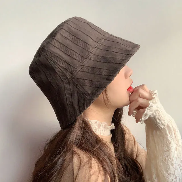Hulianfu Bucket Hats Women Solid Simple Basic All-match Casual New Design Korean Fashion Sun Protection Streatwear Harajuku College Cozy