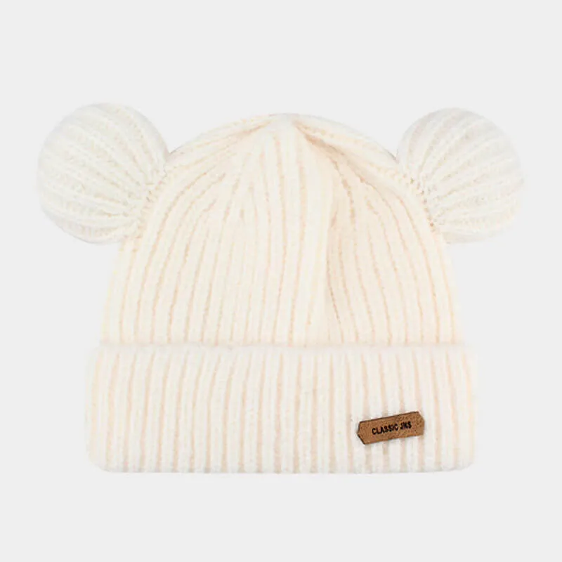Knitted Bear Ears Winter Aesthetic Hat