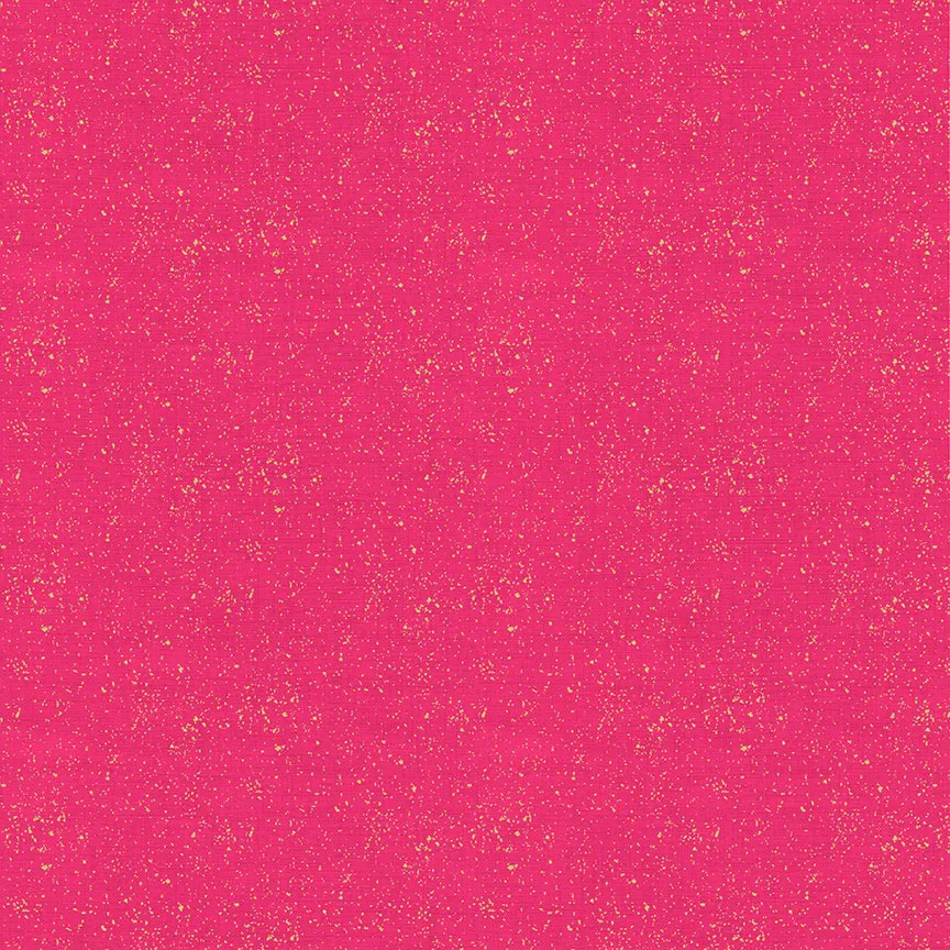 Makower Metallic Linen Texture - Pink (metallic) - 100% Cotton Fabric