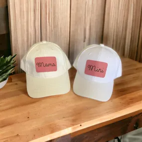 Mama and Mini matching hats