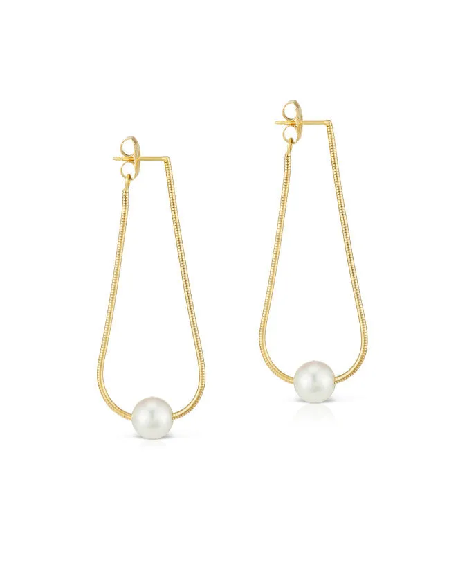 Silk Akoya Pearl Earrings