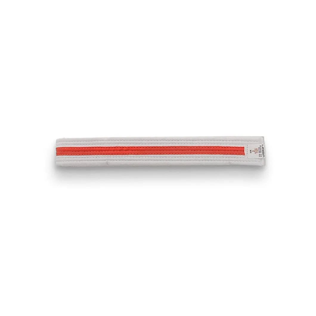 Striped White Belt