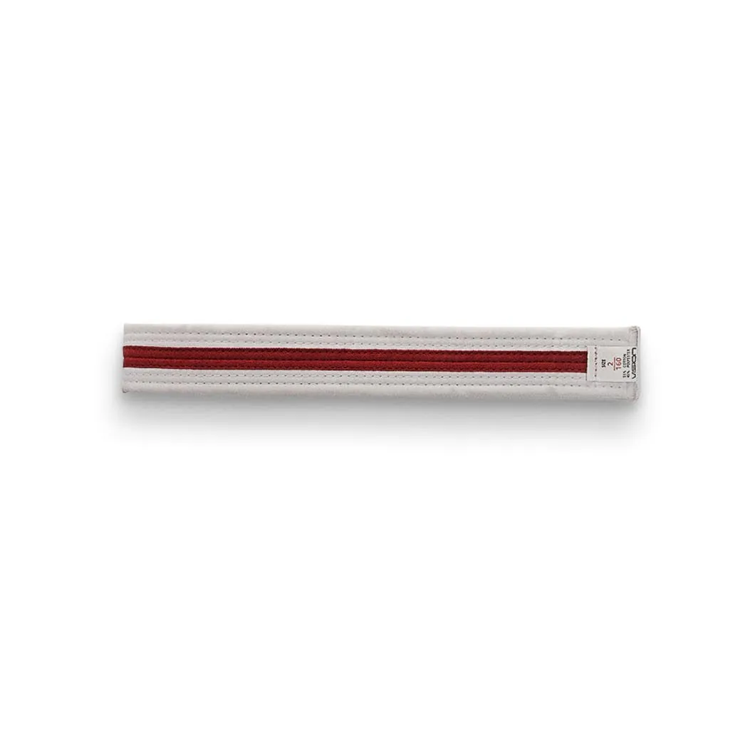 Striped White Belt