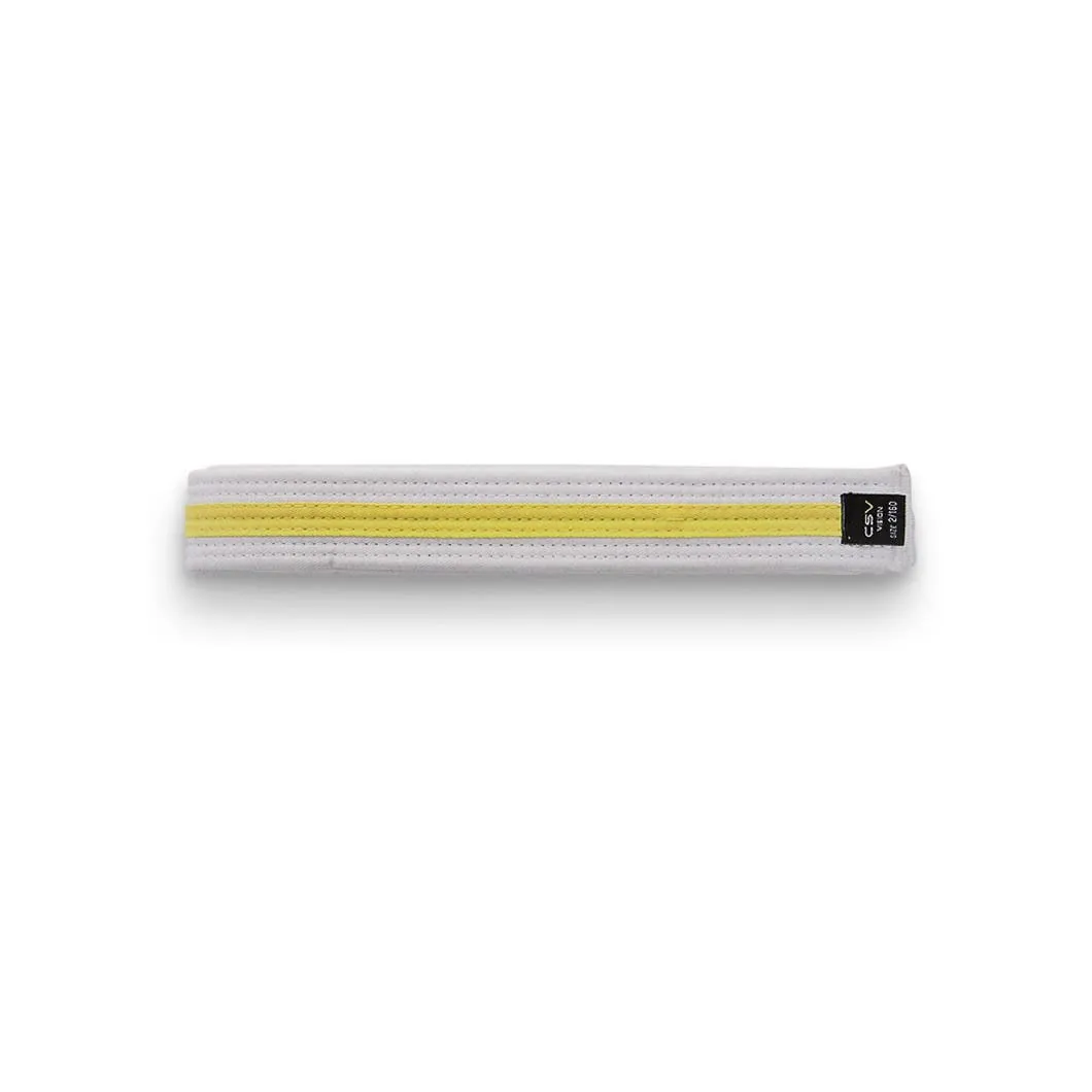 Striped White Belt