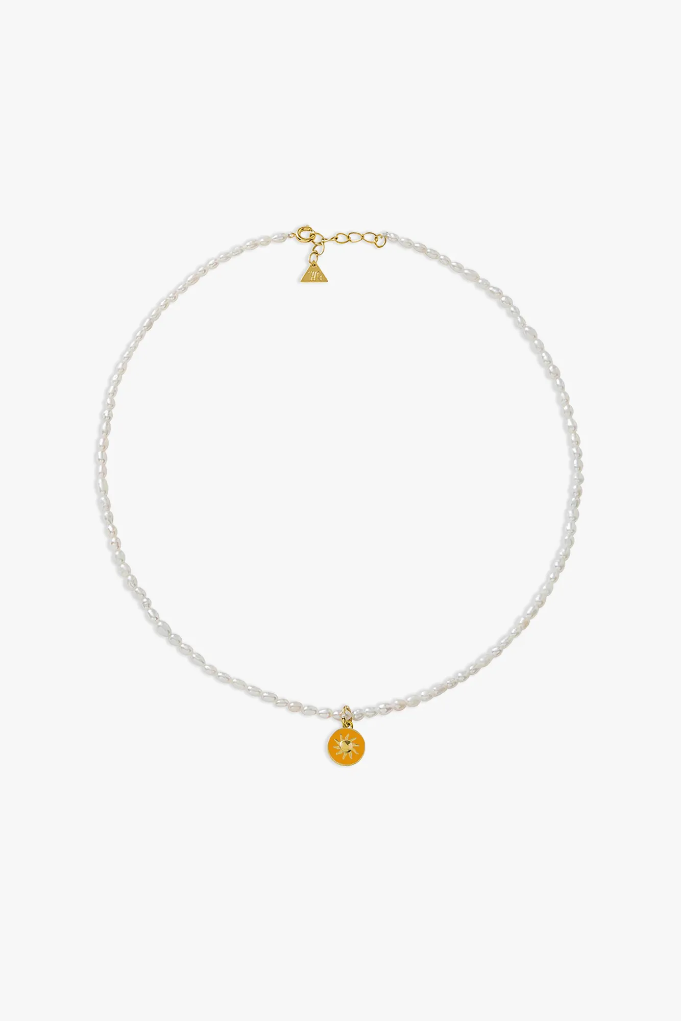 Tiny Cosmic Love Pearl Necklace